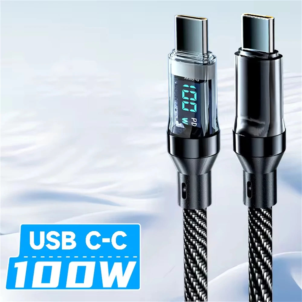 Next-Level Charging: LED Display Type-C Cable for Speed and Efficiency.