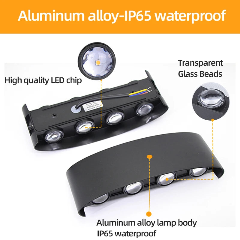 IP65 Waterproof, LED Wall Lamp for Indoors & Outdoors