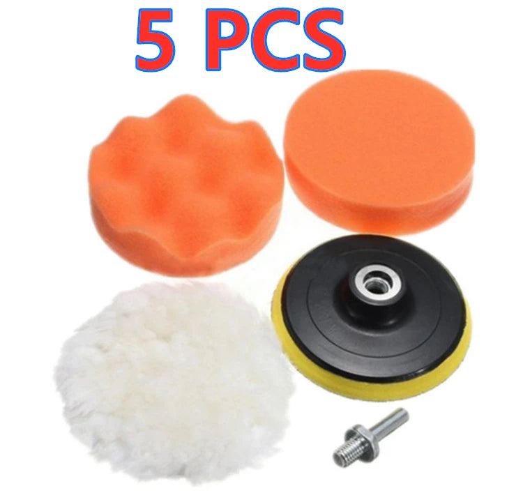 Complete Car Polishing Sponge Pads Kit for Cars & Motorcycles.