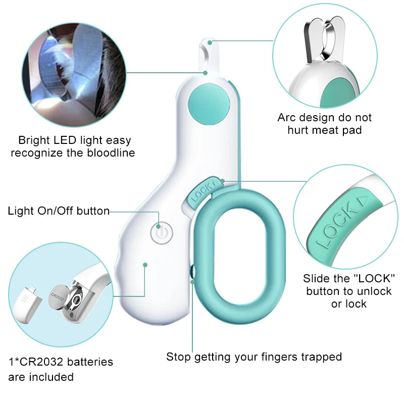 Precision and Care – Professional LED Pet Nail Clipper