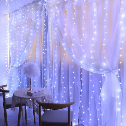 Christmas LED Curtain Fairy Lights for a Magical Holiday Glow.