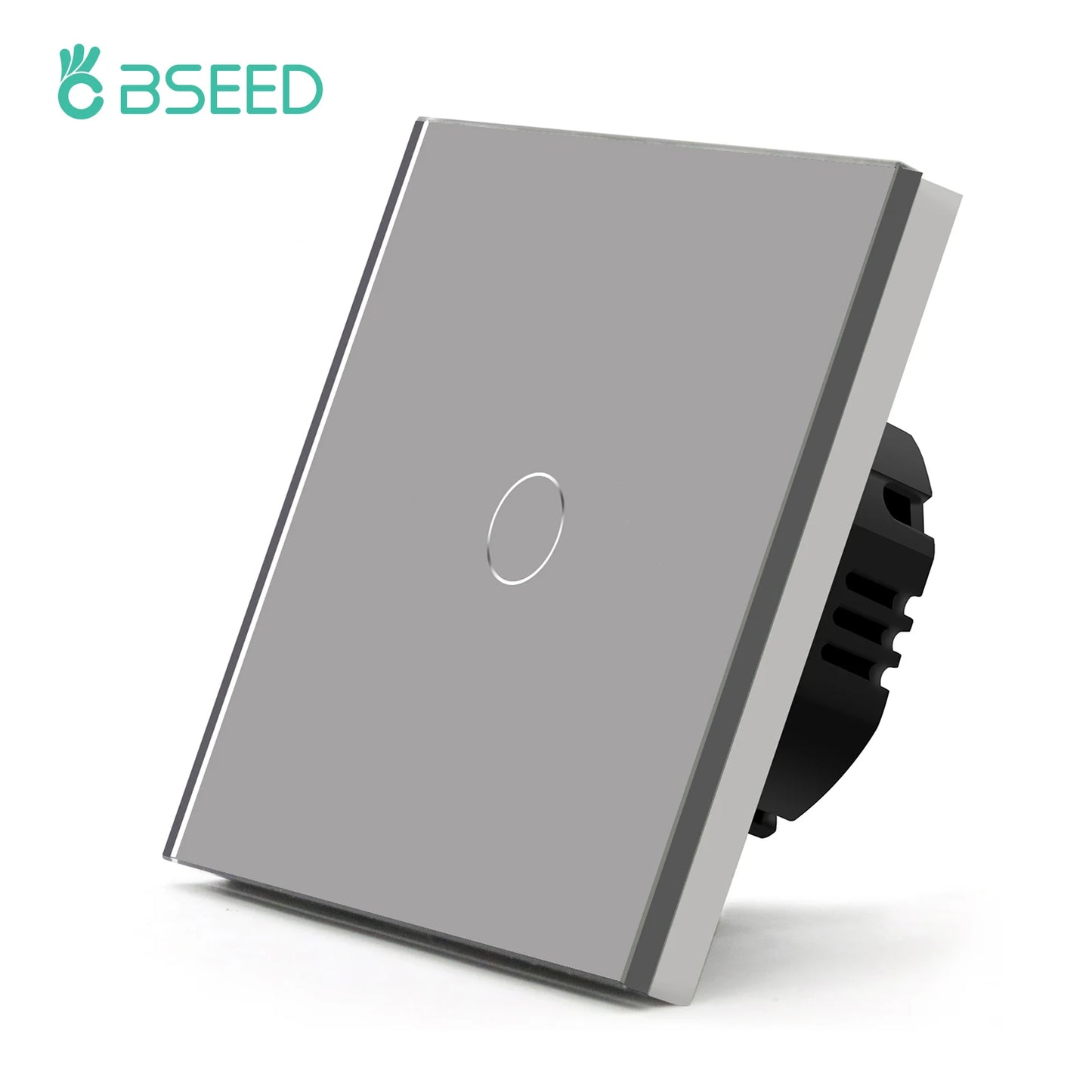 EU Standard Touch Wall Light Switch Panel, with Luxury Glass Finish.