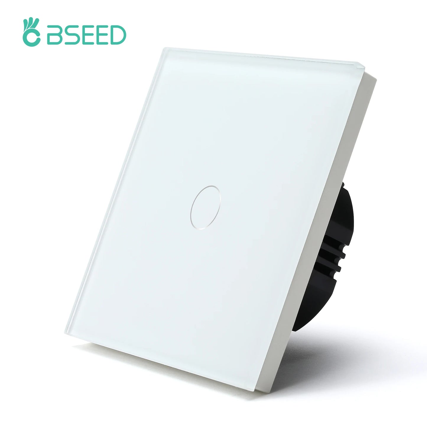 EU Standard Touch Wall Light Switch Panel, with Luxury Glass Finish.