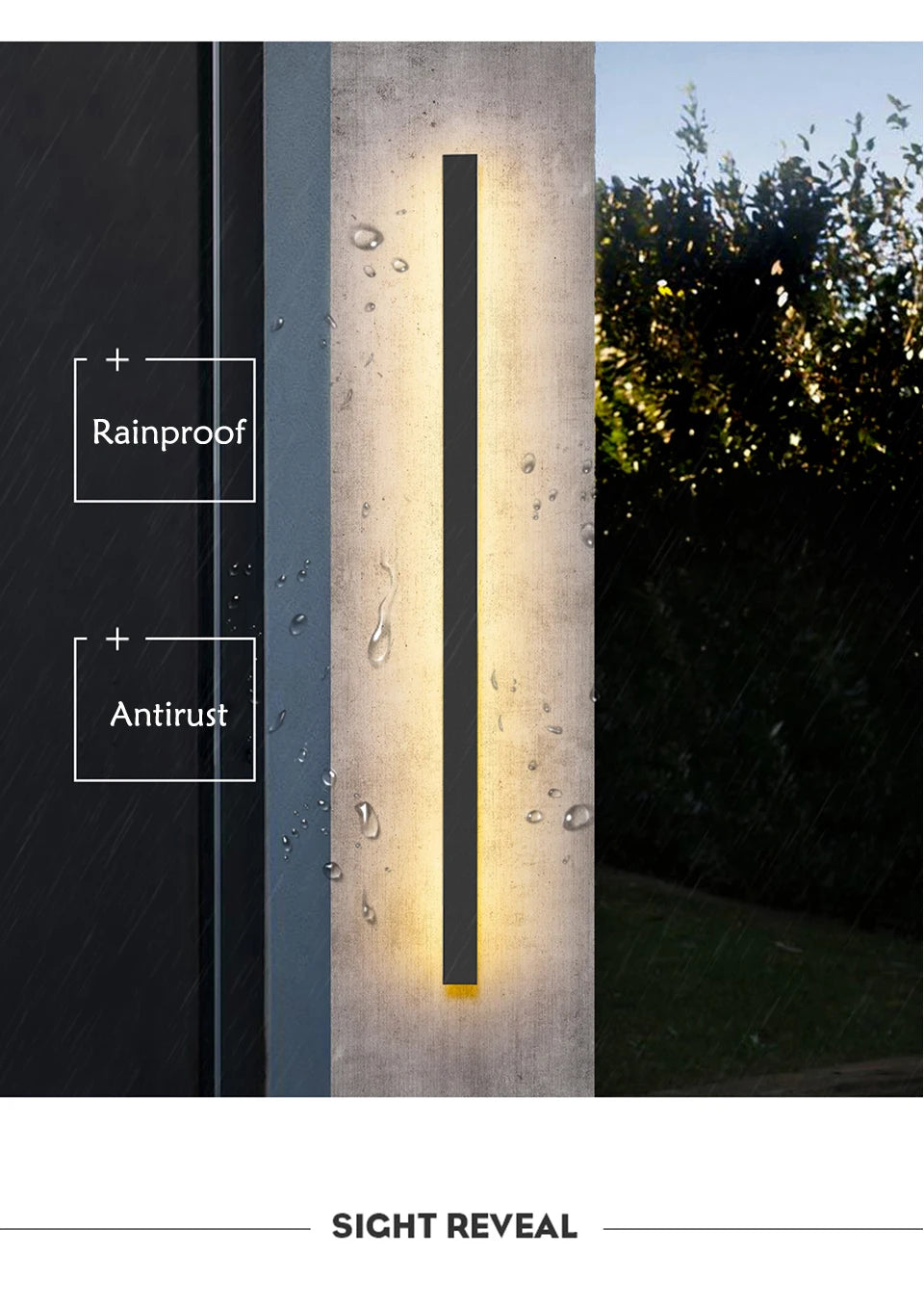 Waterproof IP65 LED Wall Lamp for Home & Garden