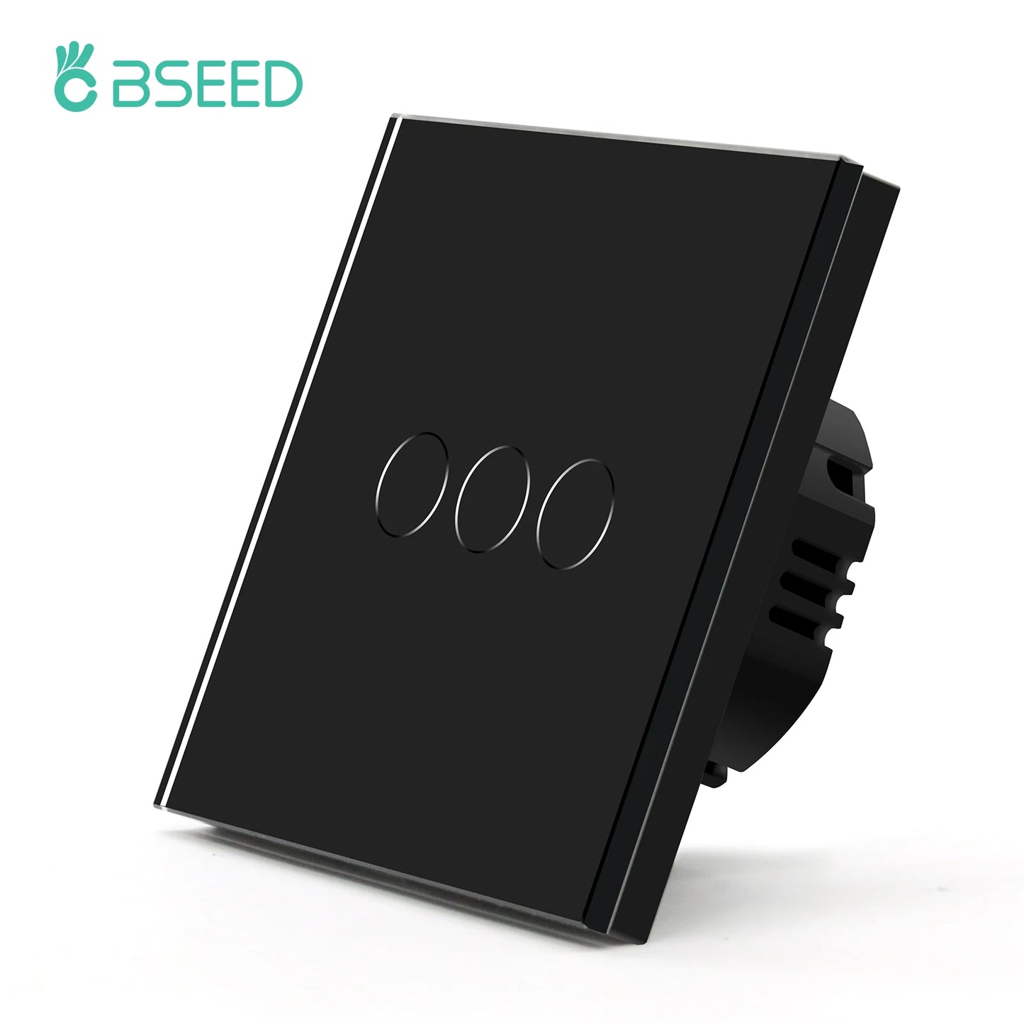 EU Standard Touch Wall Light Switch Panel, with Luxury Glass Finish.