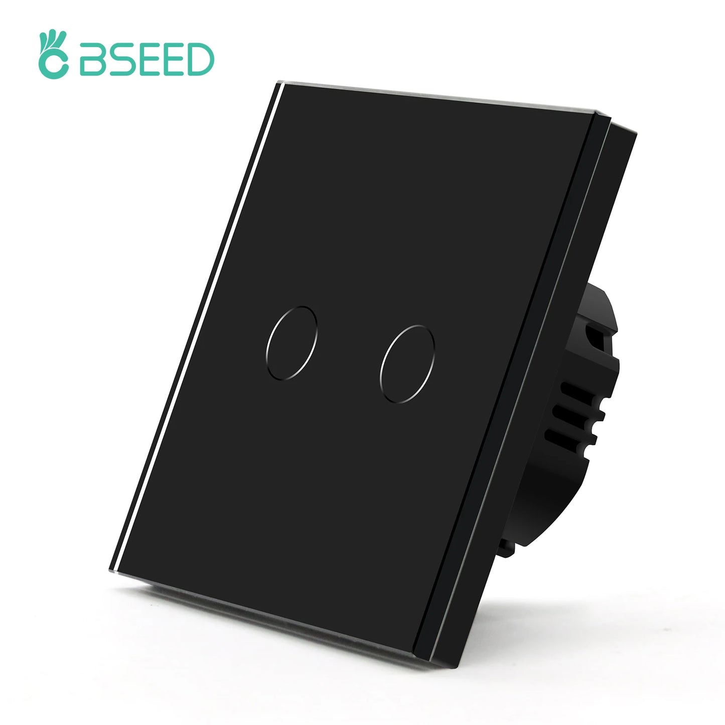 EU Standard Touch Wall Light Switch Panel, with Luxury Glass Finish.