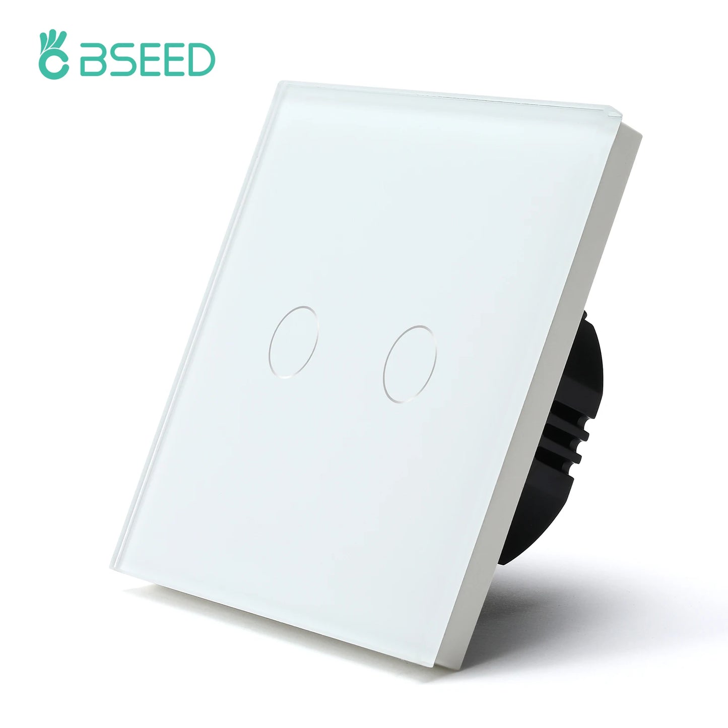 EU Standard Touch Wall Light Switch Panel, with Luxury Glass Finish.
