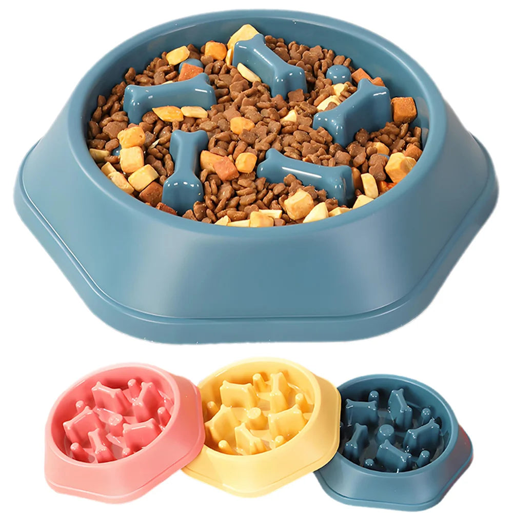 Anti-Choking Slow Feeding Puzzle Bowl