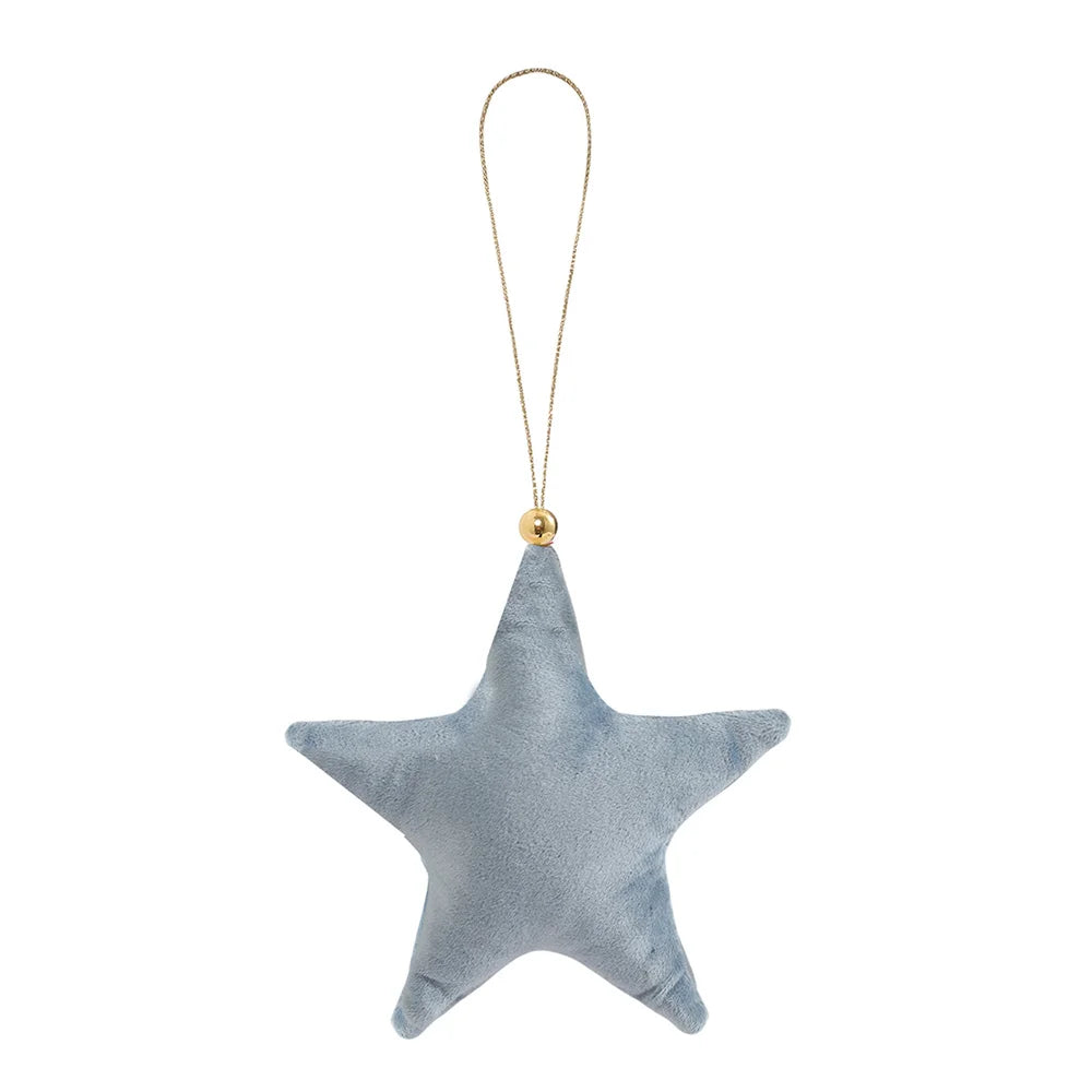 Luxury Velvet Stars: Christmas Ornaments for Elegant Holiday Décor.