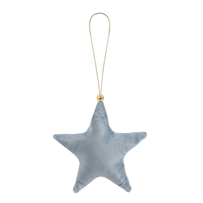 Luxury Velvet Stars: Christmas Ornaments for Elegant Holiday Décor.