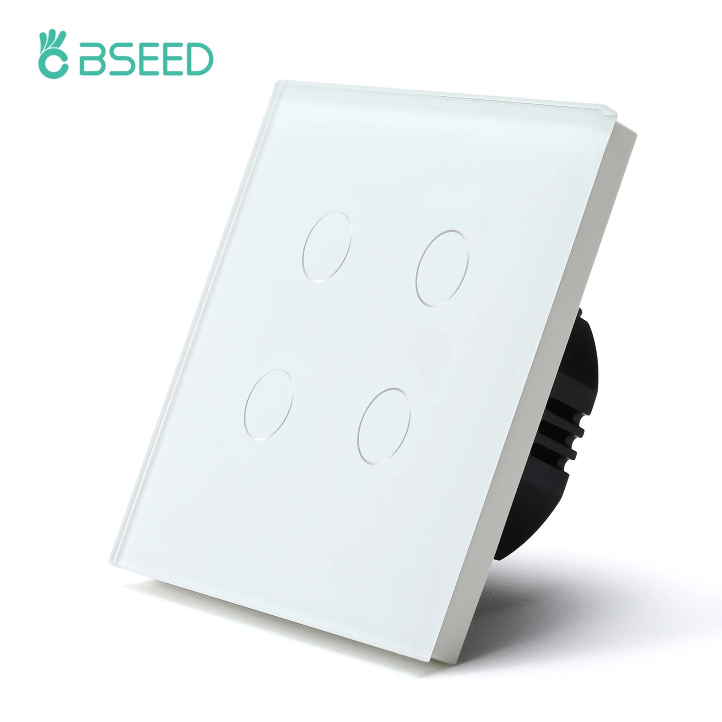 EU Standard Touch Wall Light Switch Panel, with Luxury Glass Finish.