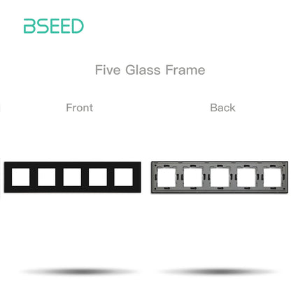 Premium Glass Wall Frames for Switches and Sockets.