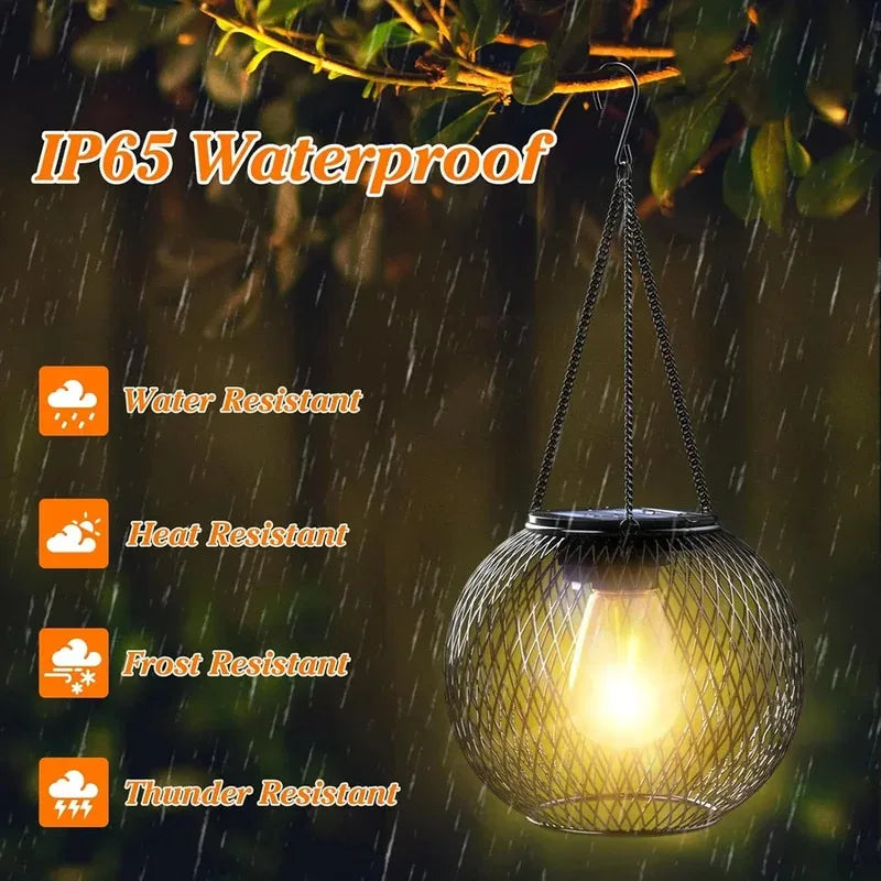 Waterproof Solar Hanging Lanterns for Magical Outdoor Ambience