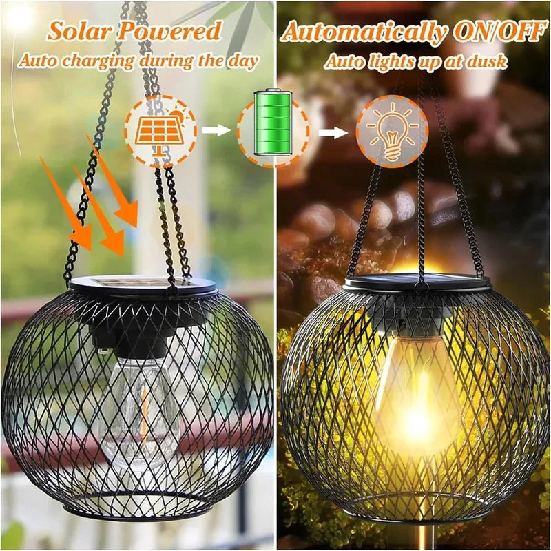 Waterproof Solar Hanging Lanterns for Magical Outdoor Ambience