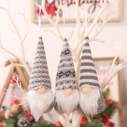 Nordic Magic: Handmade Plush Santa Elves for Christmas Decorations.