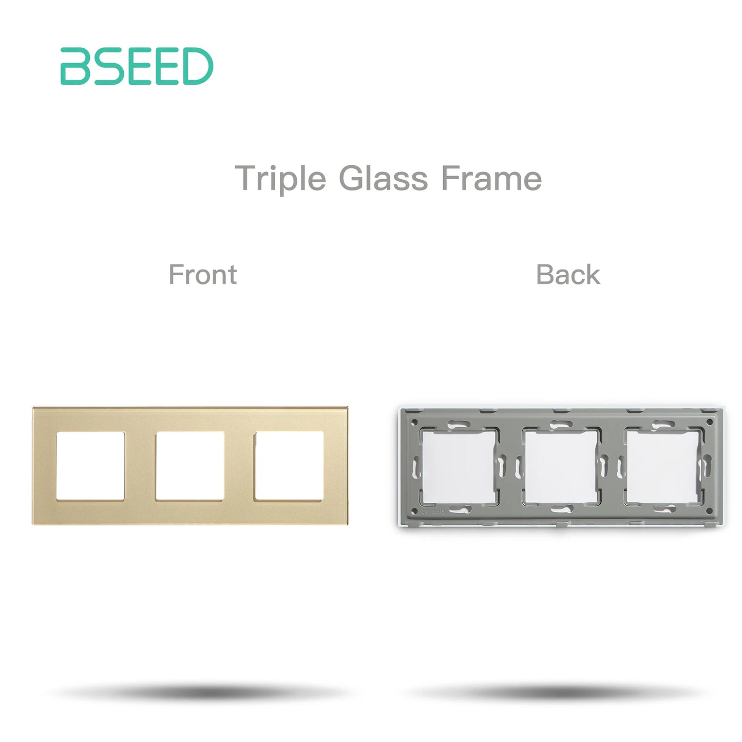 Premium Glass Wall Frames for Switches and Sockets.