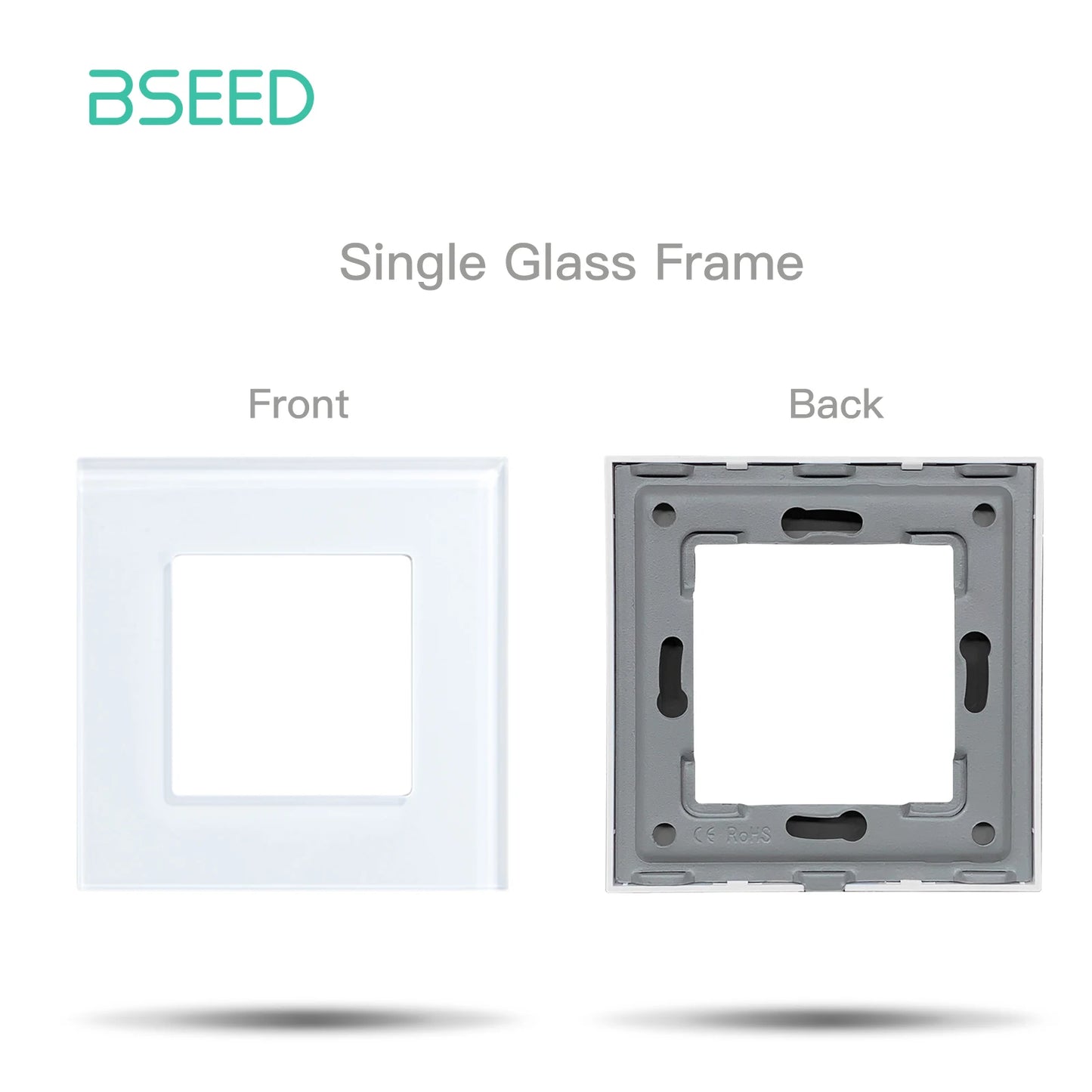 Premium Glass Wall Frames for Switches and Sockets.