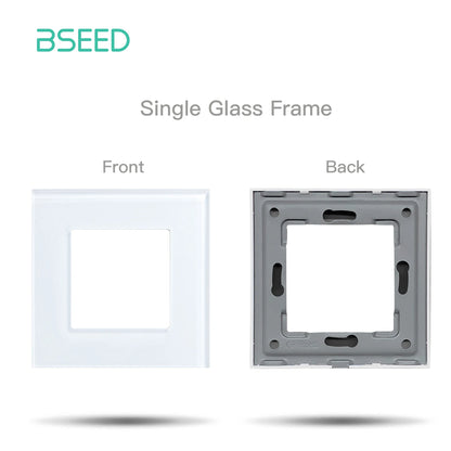 Premium Glass Wall Frames for Switches and Sockets.