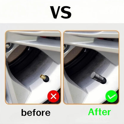 Precision Protection: Aluminium Knurled Car Tire Valve Caps.