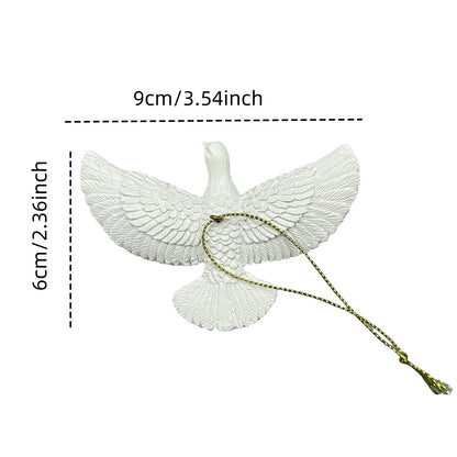 Resin Friendship Doves Christmas Tree Decoration.