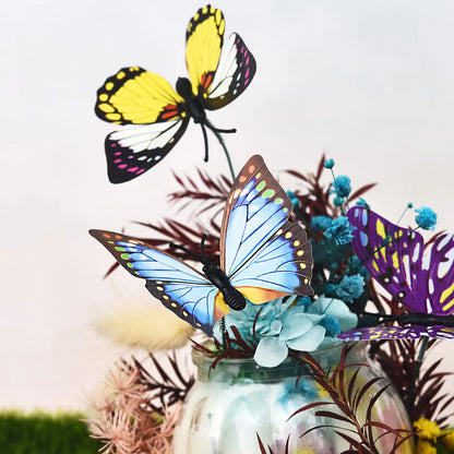Colourful Butterfly Decorations for Gardens and Flower Pots