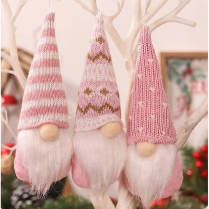 Nordic Magic: Handmade Plush Santa Elves for Christmas Decorations.
