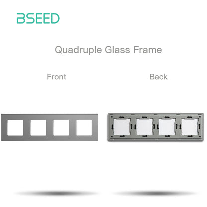 Premium Glass Wall Frames for Switches and Sockets.