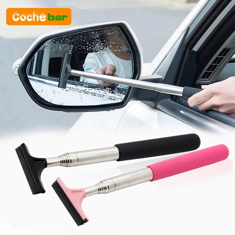Extendable Car Mirror Wiper and Glass Cleaner
