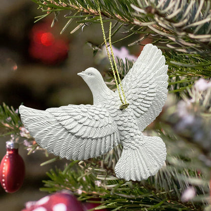 Resin Friendship Doves Christmas Tree Decoration.