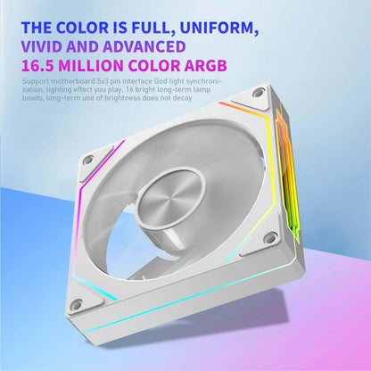 PRISM 5 PRO 12cm ARGB PWM, PC Cooling Fan with RGB Lighting 12V