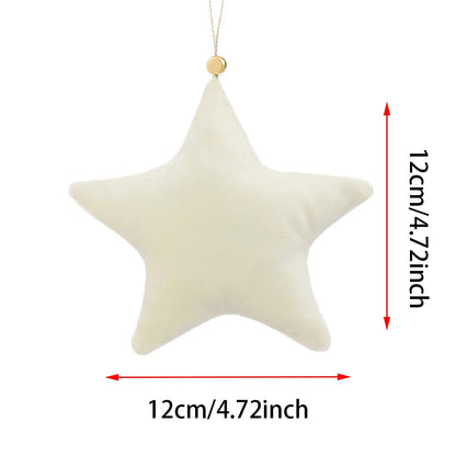 Luxury Velvet Stars: Christmas Ornaments for Elegant Holiday Décor.