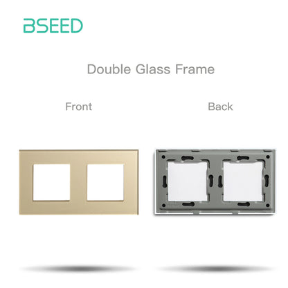 Premium Glass Wall Frames for Switches and Sockets.