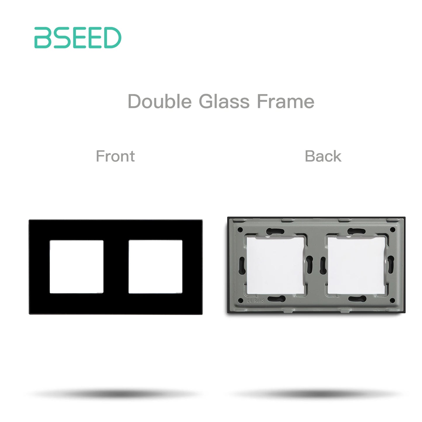 Premium Glass Wall Frames for Switches and Sockets.