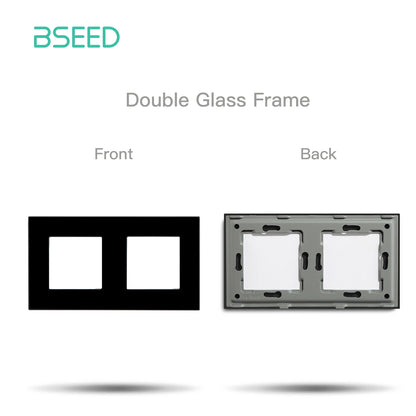 Premium Glass Wall Frames for Switches and Sockets.