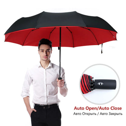 The Ultimate Windproof Automatic Umbrella - Stay Dry in Style