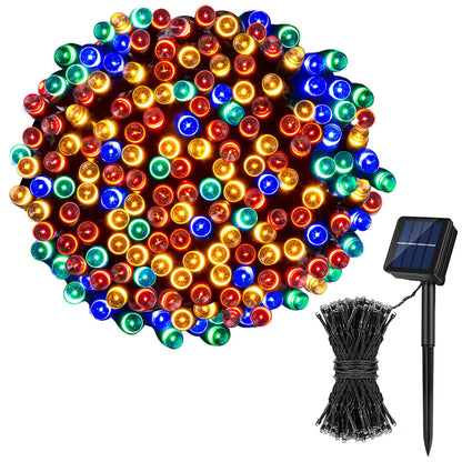 Eco-Friendly Elegance: Solar LED String Lights for Christmas and Home Décor.