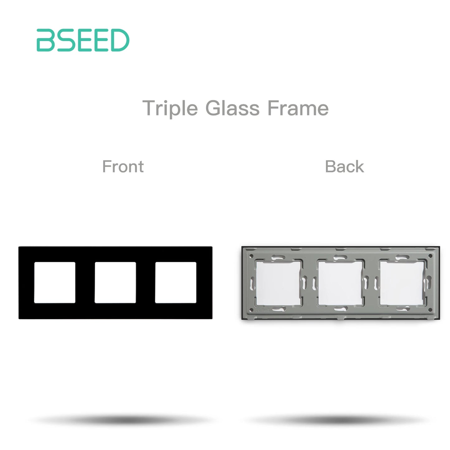 Premium Glass Wall Frames for Switches and Sockets.