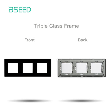 Premium Glass Wall Frames for Switches and Sockets.
