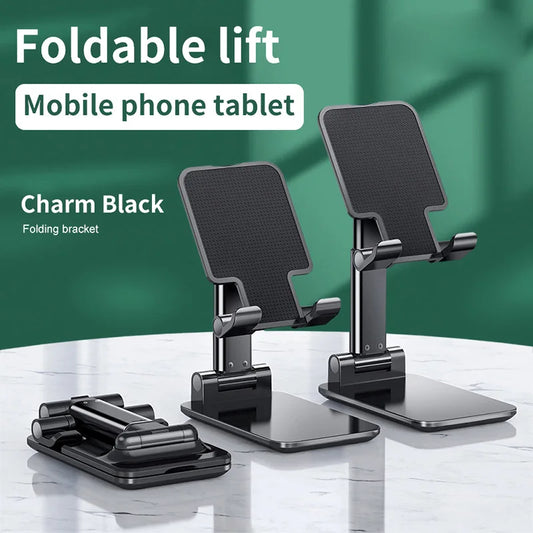 Foldable Desk Stand for Phones & Tablets.