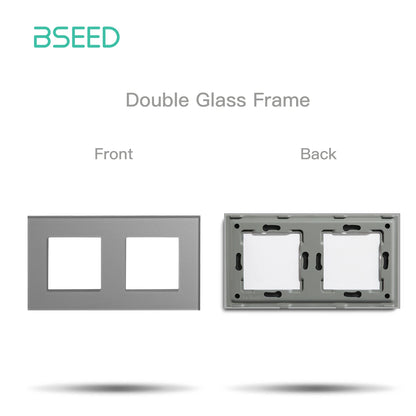 Premium Glass Wall Frames for Switches and Sockets.