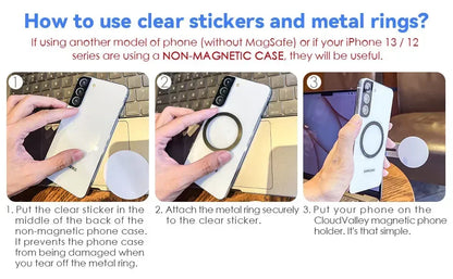 Slim & Foldable Magnetic Phone Holder for All Phones.