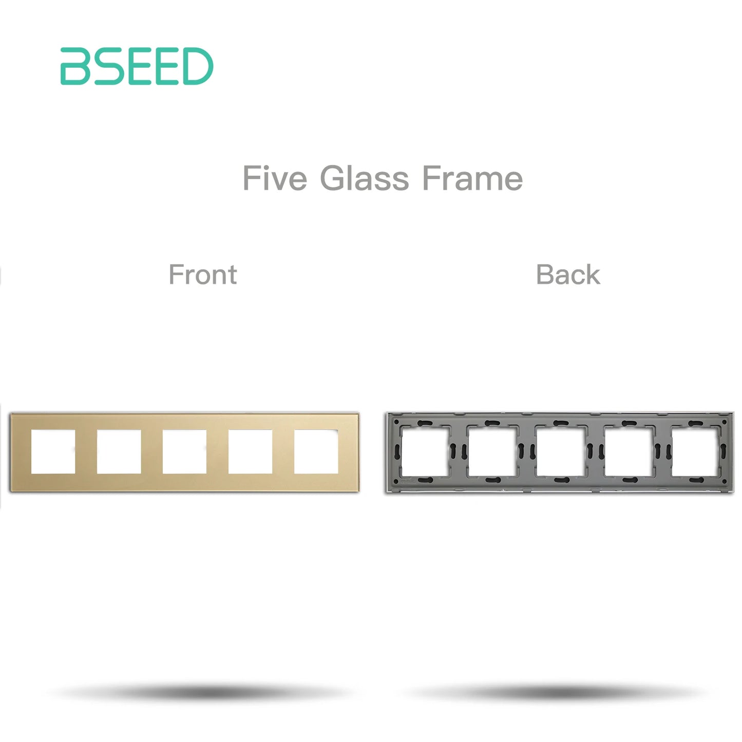 Premium Glass Wall Frames for Switches and Sockets.