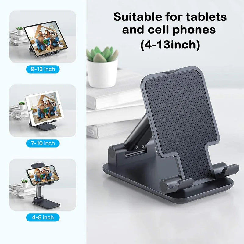 Foldable Desk Stand for Phones & Tablets.
