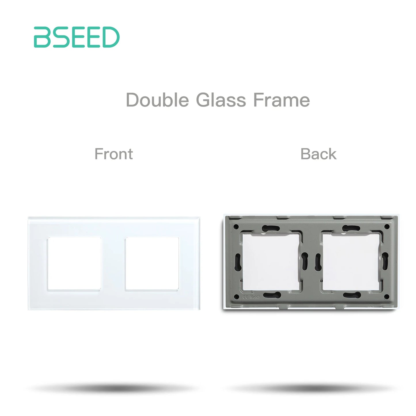 Premium Glass Wall Frames for Switches and Sockets.