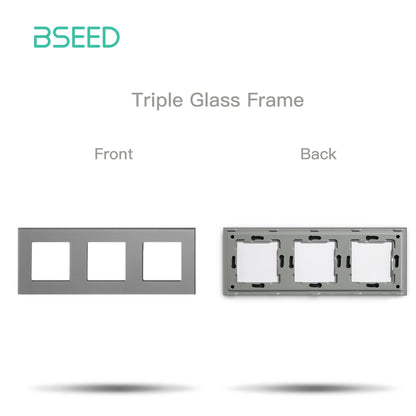 Premium Glass Wall Frames for Switches and Sockets.