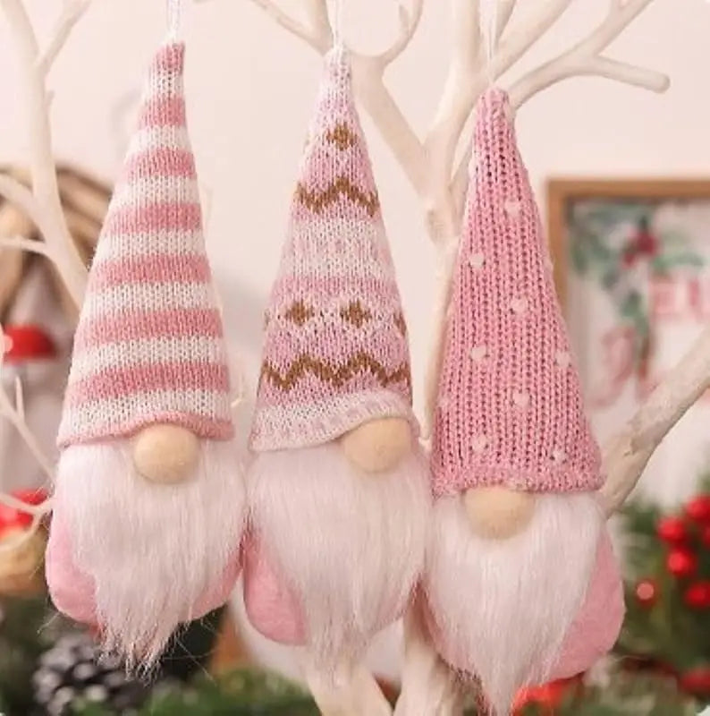 Nordic Magic: Handmade Plush Santa Elves for Christmas Decorations.