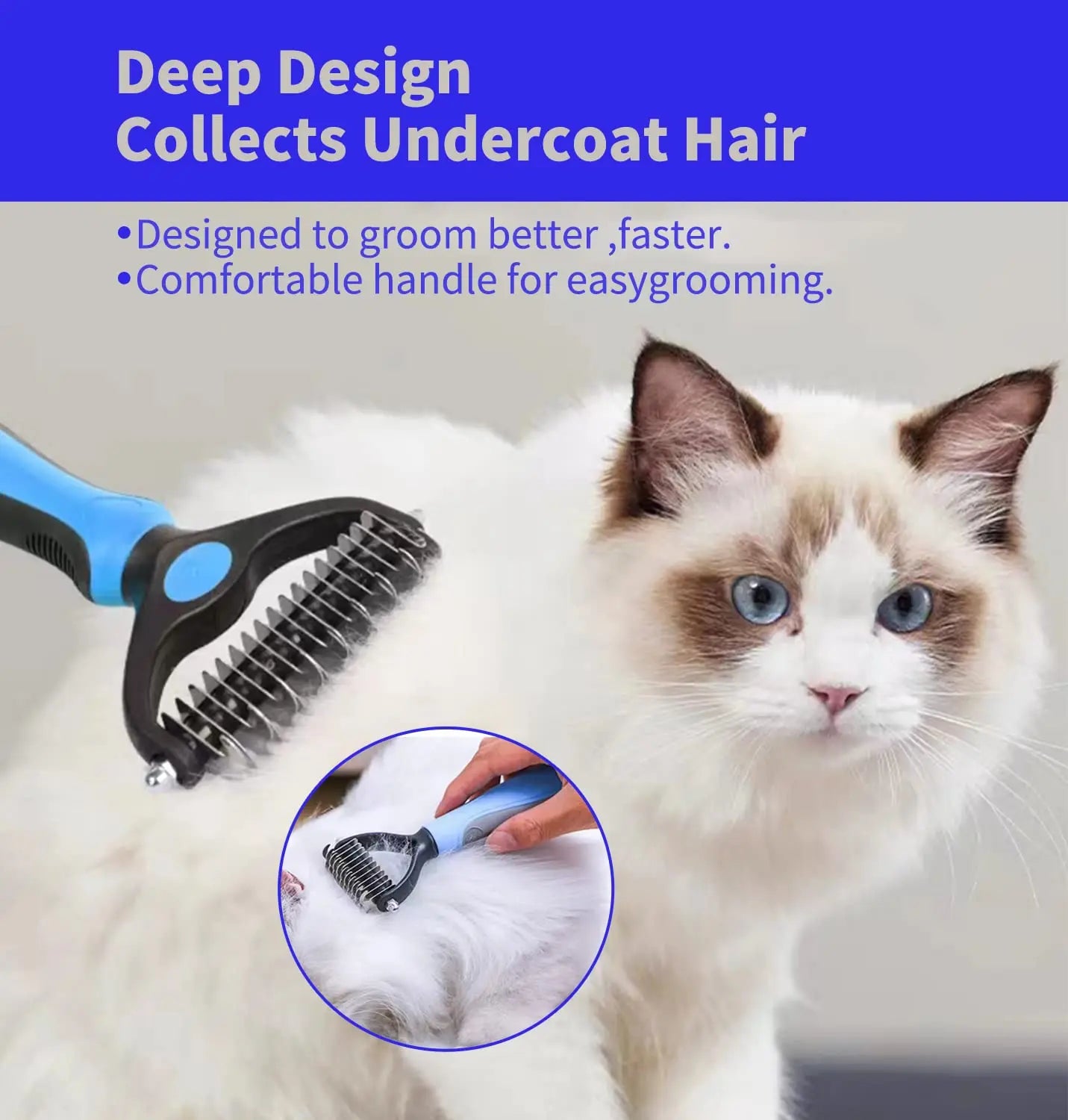 Professional Pet Grooming Made Easy – Deshedding Brush