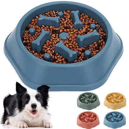 Anti-Choking Slow Feeding Puzzle Bowl