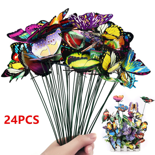 Colourful Butterfly Decorations for Gardens and Flower Pots