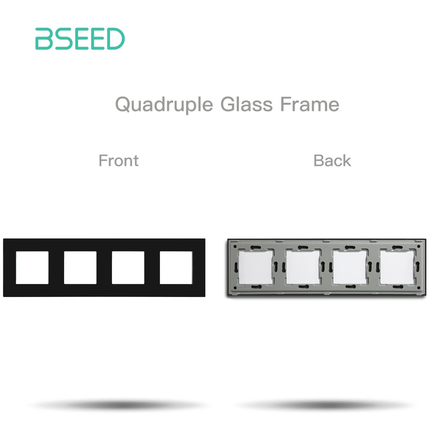 Premium Glass Wall Frames for Switches and Sockets.